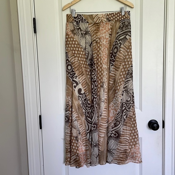 Chico’s Women’s Boho Maxi Skirt Neutral M - Picture 1 of 7